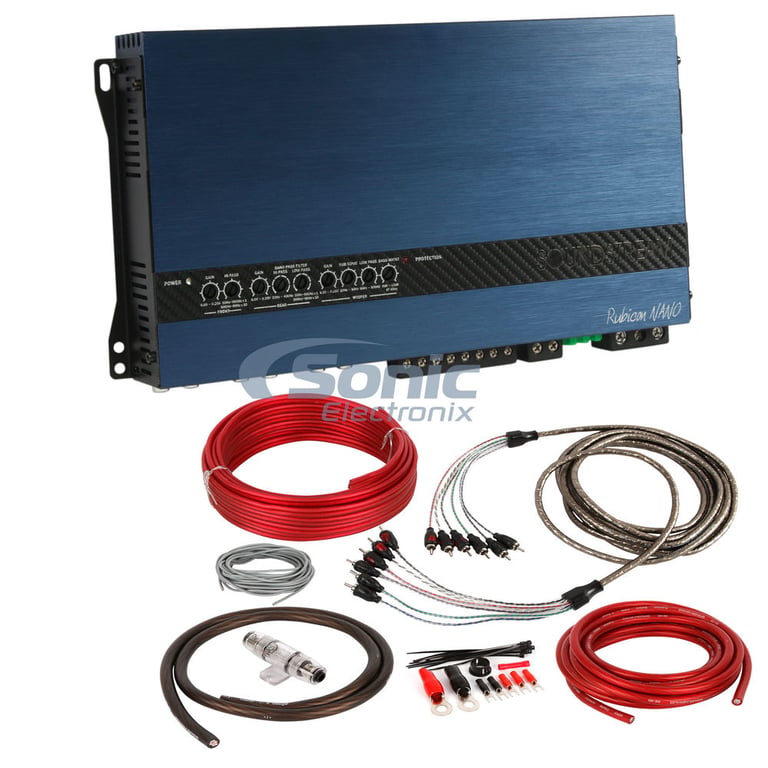 Soundstream RN5.2000D 5-Channel Amplifier w/ Complete 4 AWG Amp Kit Image 1