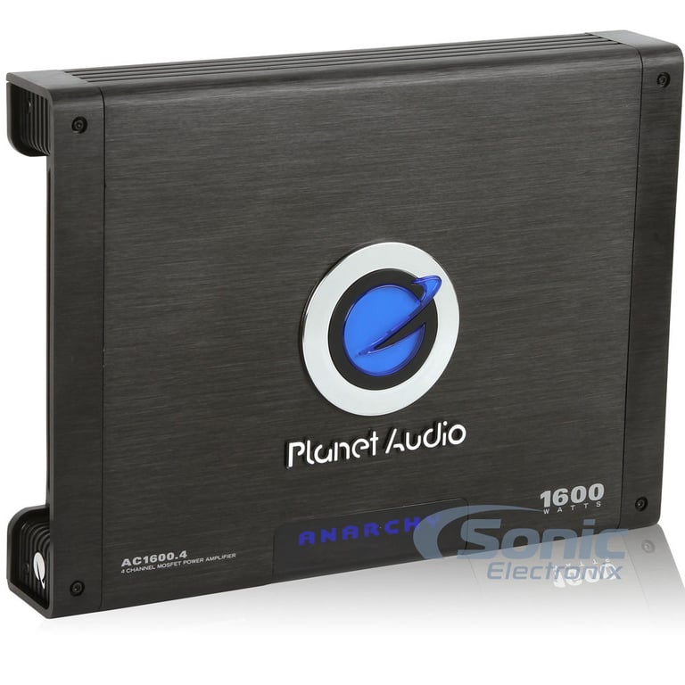 Planet Audio AC1600.4 4 Channel Amplifier w/ Complete 4 AWG Amp Kit Image 3