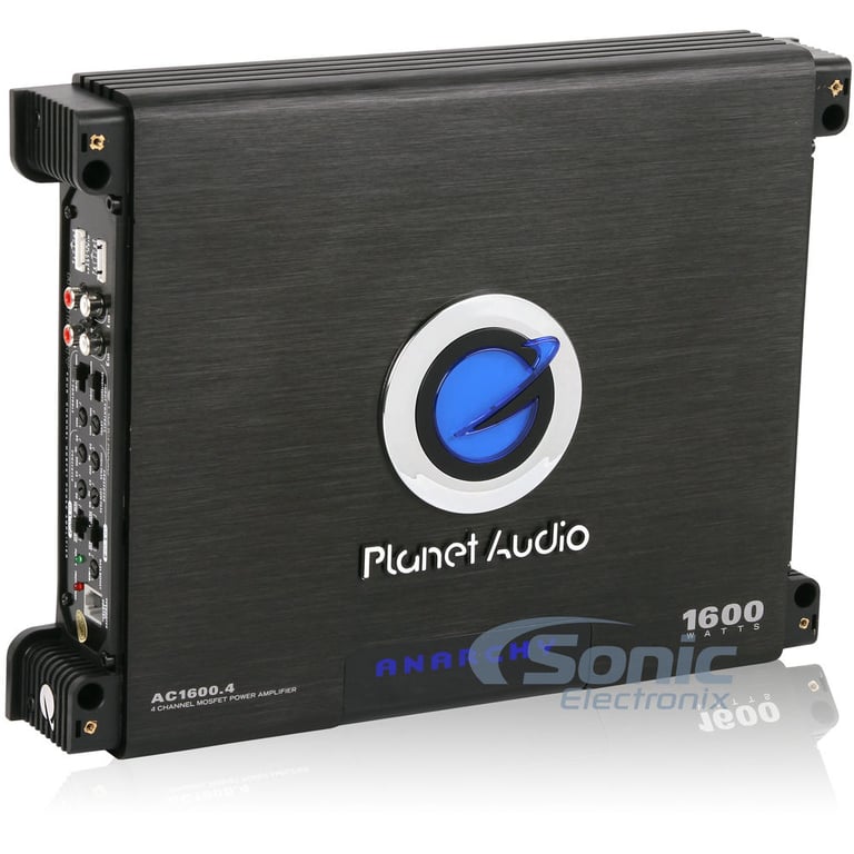 Planet Audio AC1600.4 4 Channel Amplifier w/ Complete 4 AWG Amp Kit Image 4