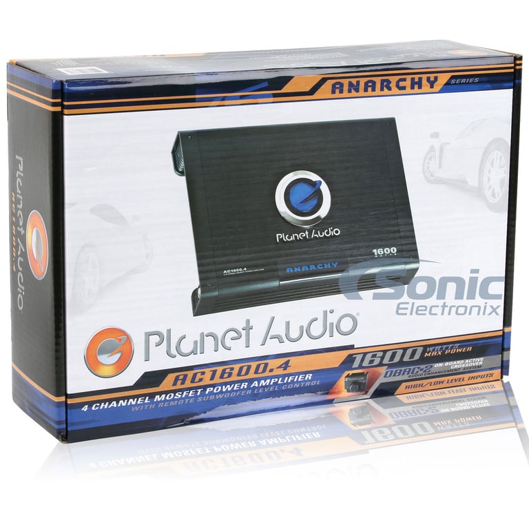 Planet Audio AC1600.4 4 Channel Amplifier w/ Complete 4 AWG Amp Kit Image 11