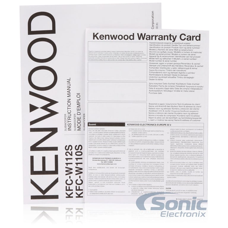 Kenwood 12" KFC Subs + Autotek Amp Package Image 7