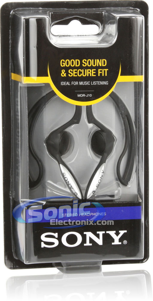 Sony MDR-J10/BLACK (MDRJ10/BLK) Active Sports Ear-Clip Headphones Image 4