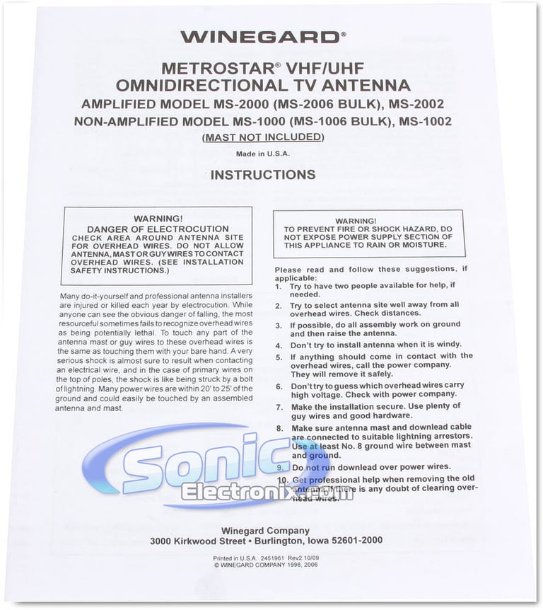 Winegard MS-2000  Image 11