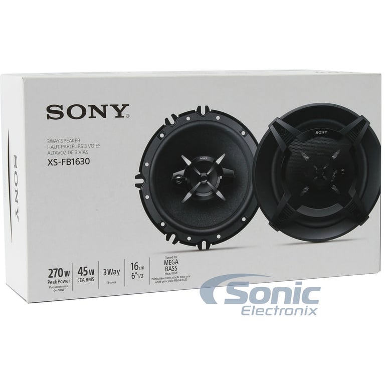 Alpine + Sony Car Audio Upgrade Package (CDE-W265BT XS-FB1630) Image 16