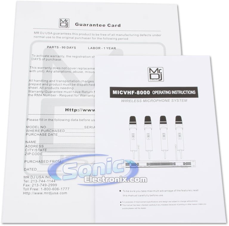 Mr DJ MICVHF-8000 Image 9