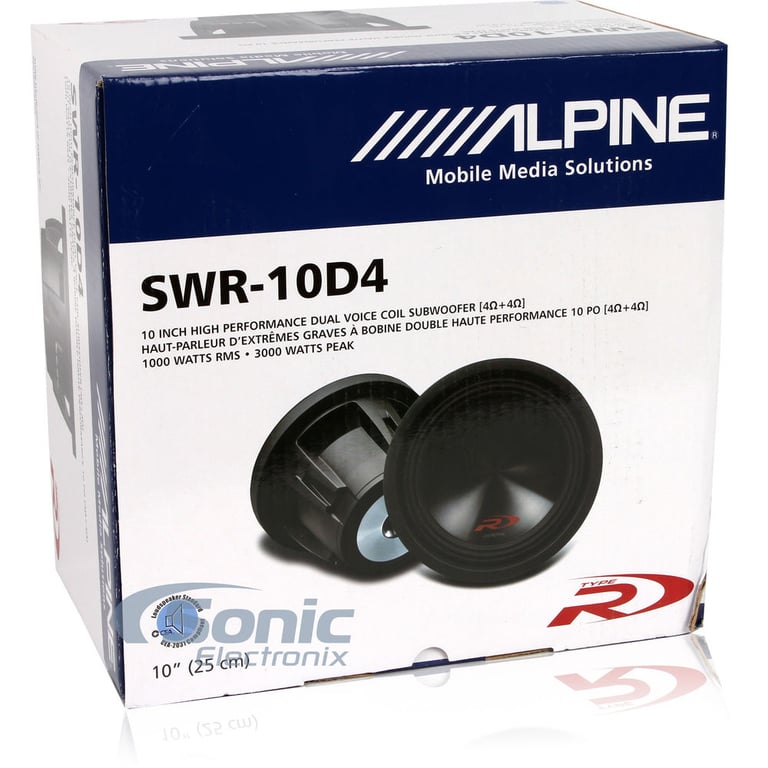 Alpine SWR-10D4 Open Box Complete Image 7