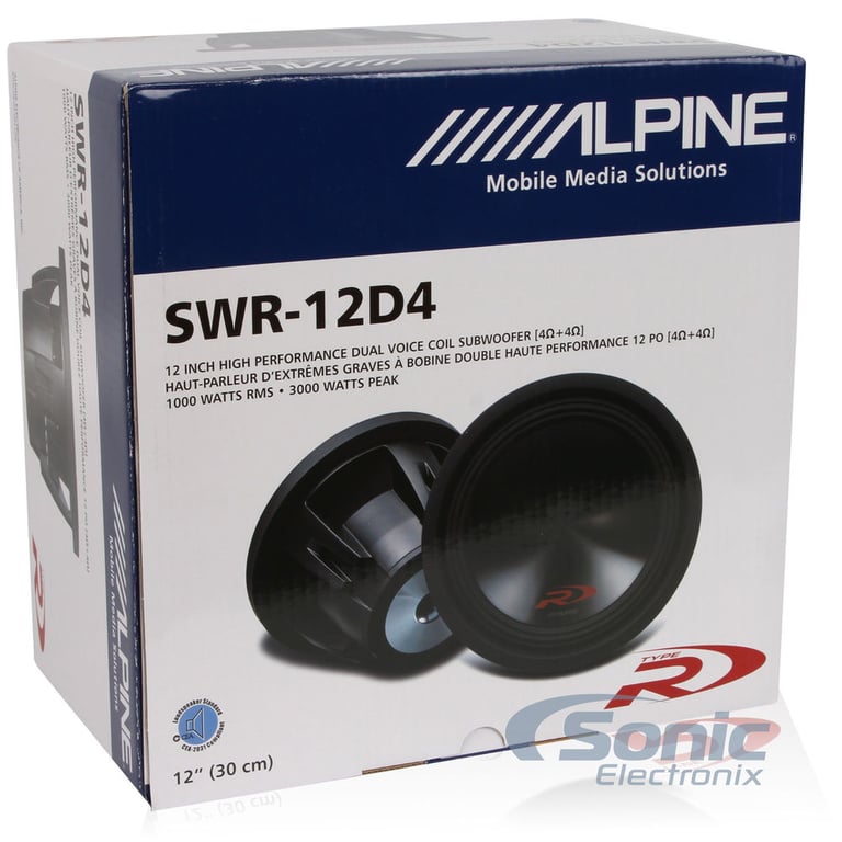 Alpine SWR-12D4 Open Box Complete Image 9