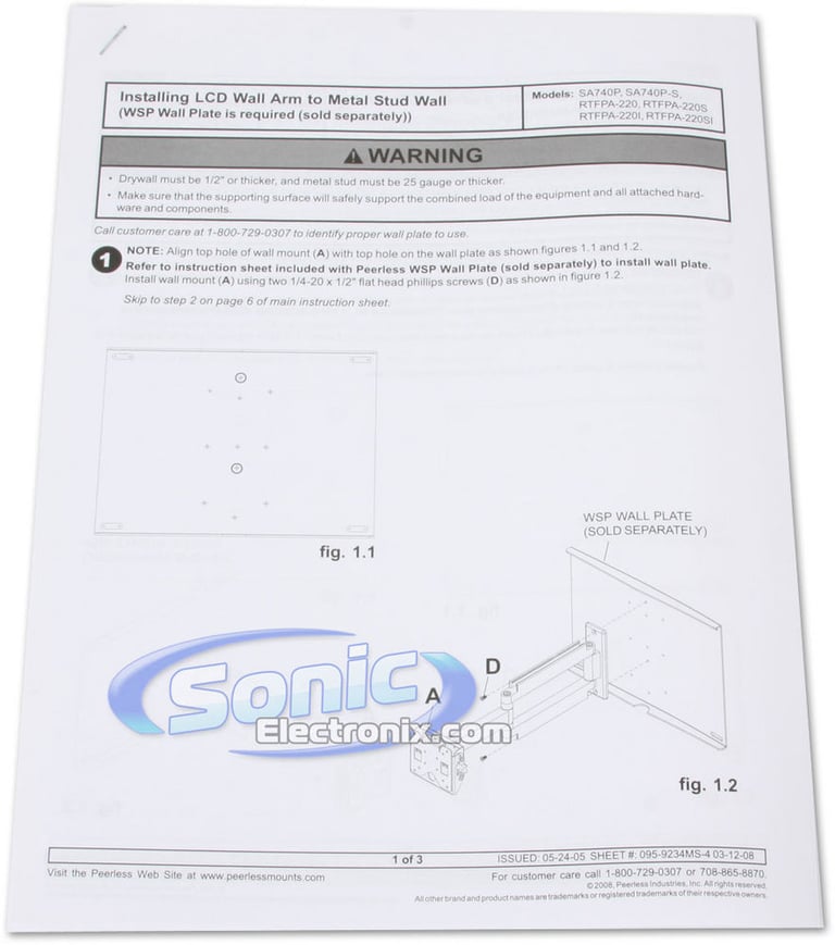 Peerless SA740P (PEESA740P) Image 4