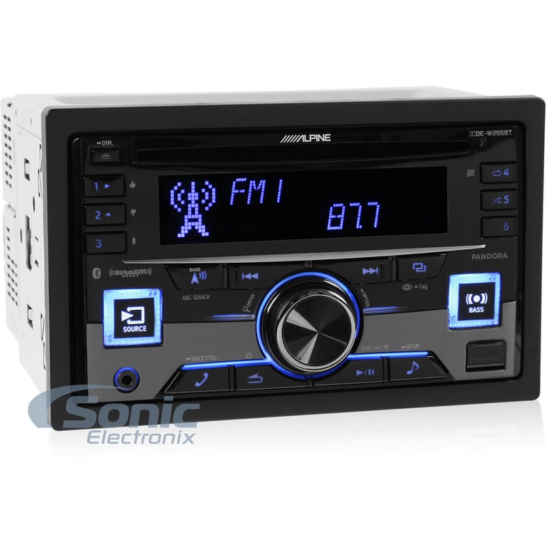 Alpine + Sony Car Audio Upgrade Package (CDE-W265BT XS-FB1630) Image 2