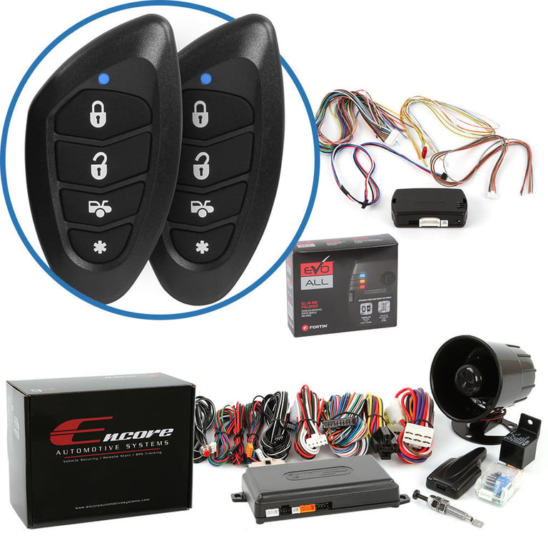 Encore E6 - Remote Start Car Alarm with Bypass Module for Most Vehicles - Universal! Image 1