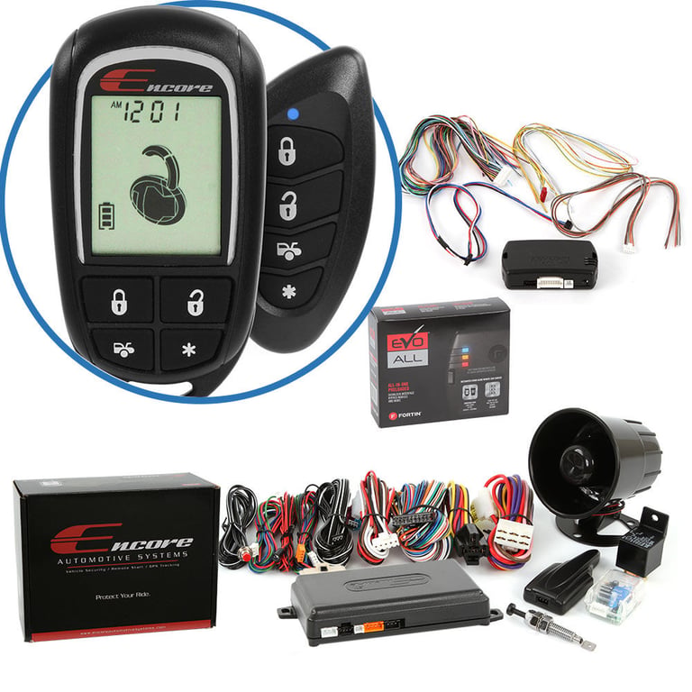 Encore E7 Vehicle Specific 2-way Remote Start & Keyless Entry Alarm System with Bypass Module for Most Vehicles - Universal! Image 1