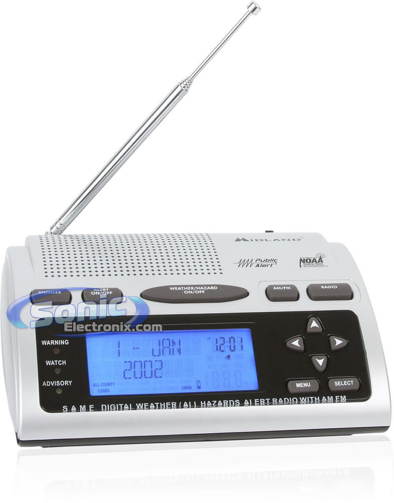 Midland WR-300 (WR300) Deluxe SAME Weather-Alert/All-Hazard Radio with AM/FM Radio Image 1