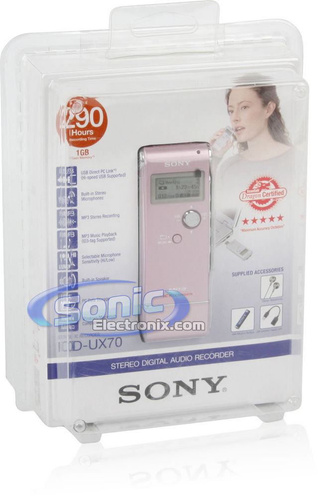 Sony ICD-UX70 Pink (ICD-UX70/PC1) Image 10
