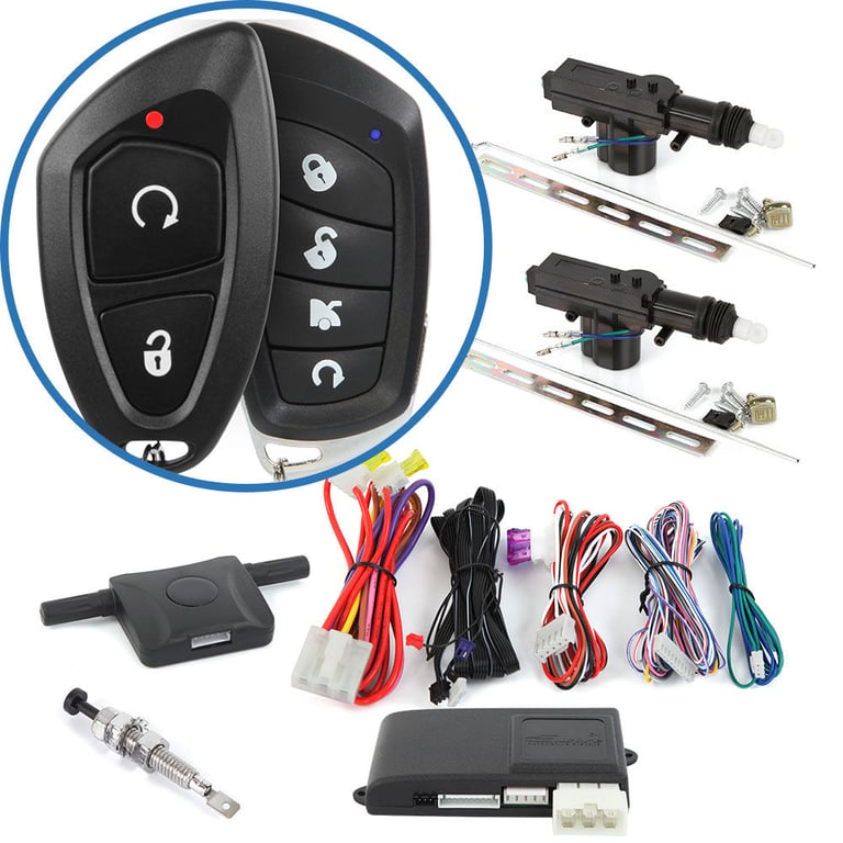 Encore E1 Keyless Entry Remote Car Starter and 2-Door Power Lock Kit Image 1