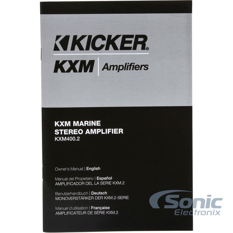 Kicker 2-Channel Marine Amplifier - KXM400.2 (40KXM400.2) Image 6