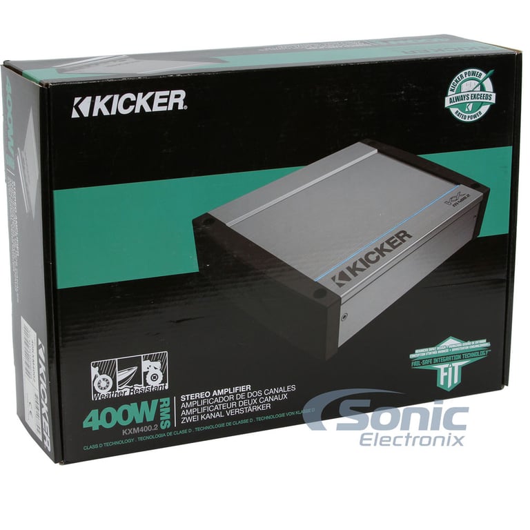 Kicker 2-Channel Marine Amplifier - KXM400.2 (40KXM400.2) Image 7