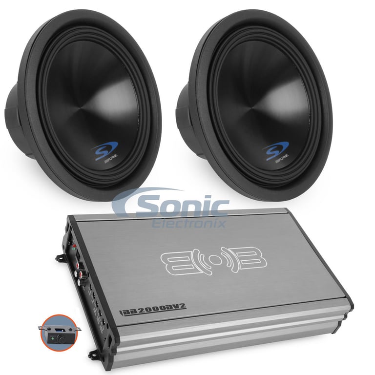 Alpine Type-S Dual 12" Bass Package with FREE Amp Image 1