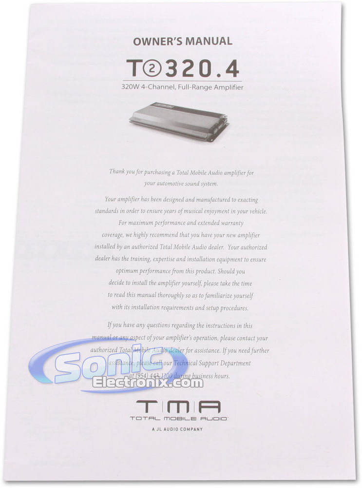 TOTAL Mobile Audio T2 320.4 by JL Audio Image 6