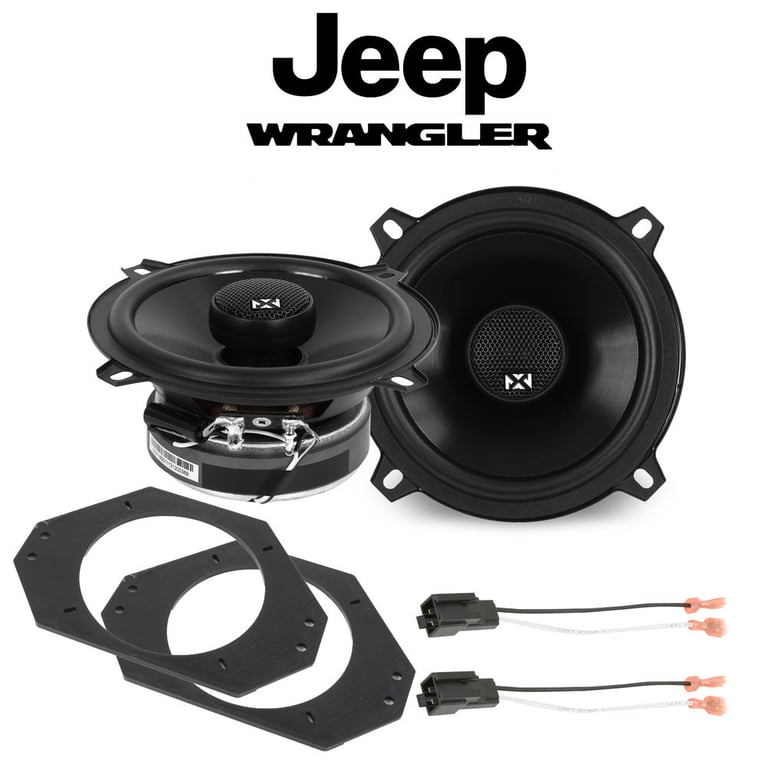 NVX Front V-Series Speaker Upgrade Kit for 1997-2006 Jeep Wrangler Tj Image 1