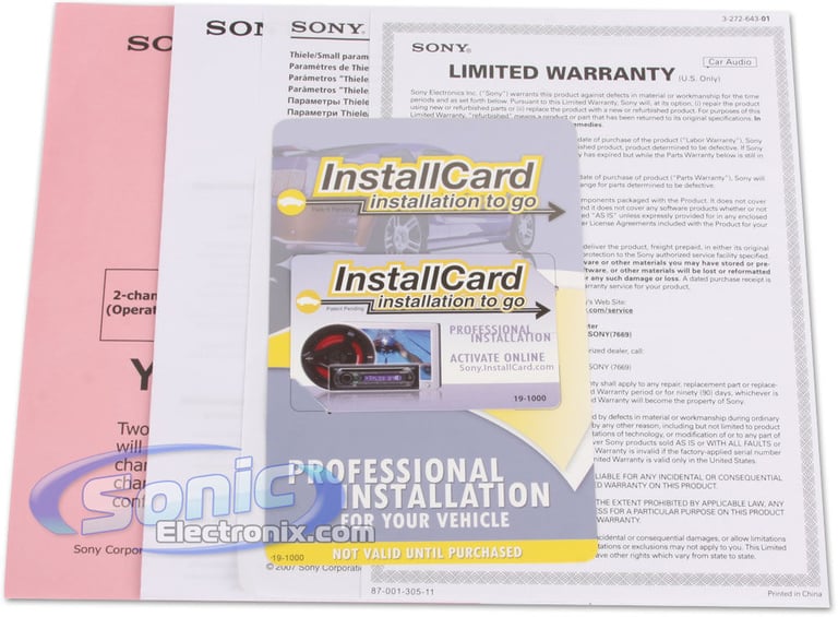 Sony XS-L121P5W Image 6