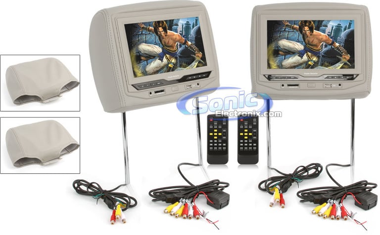 Pair Package: 2 Power Acoustik HDVD-93GR (Light Gray) Image 1