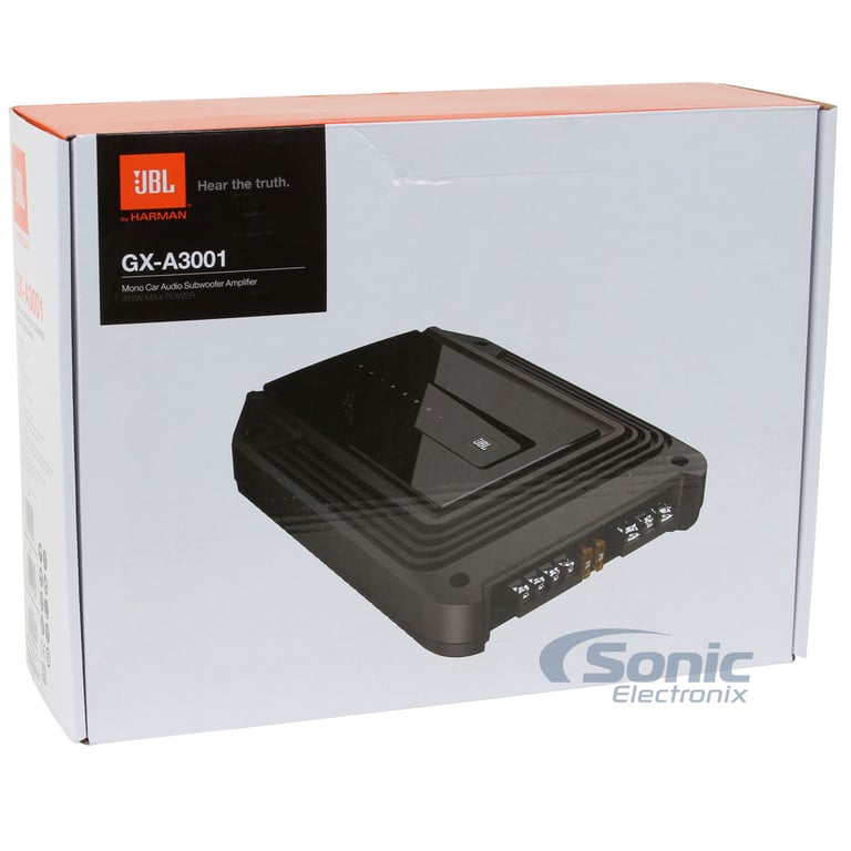 JBL GX-A3001 415W Monoblock Subwoofer Amplifier + Amp Wiring Kit Image 8