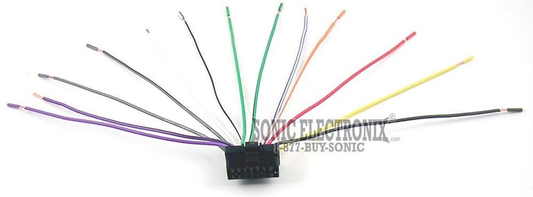 Pioneer 16 PIN Head Unit Replacement Wiring Harness Image 1