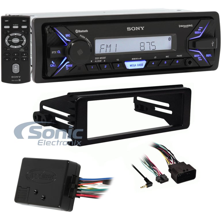 Sony Bluetooth Digital Media Receiver with Thumb Controls for 1998 - 2013 Harley Davidson FL Models with Fairing Image 1