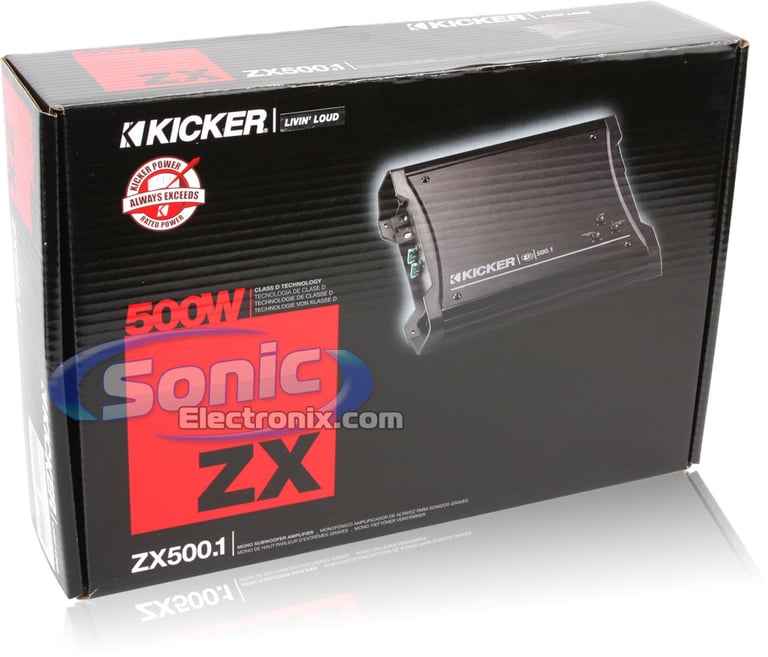 Kicker ZX500.1 (10ZX500.1) Open Box Image 7