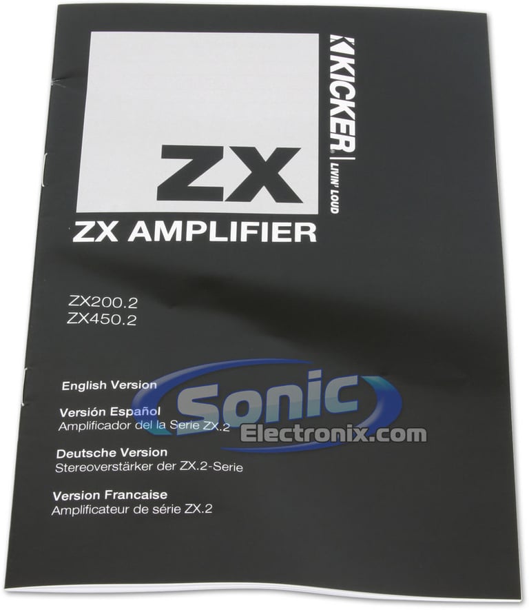 Kicker ZX450.2 (10ZX450.2) Open Box Image 7
