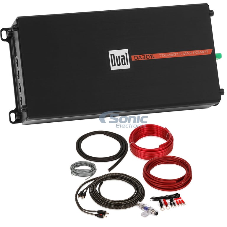 Dual DA301L + FREE Amplifier Wiring Kit Image 1