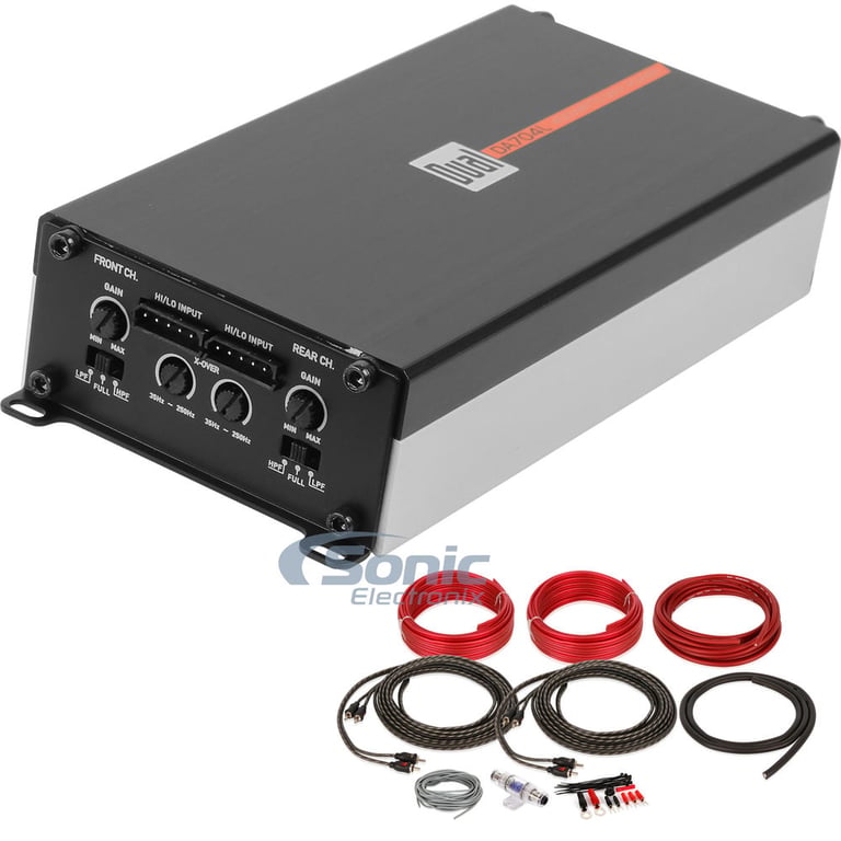 Dual DA704L + FREE Amplifier Wiring Kit Image 1