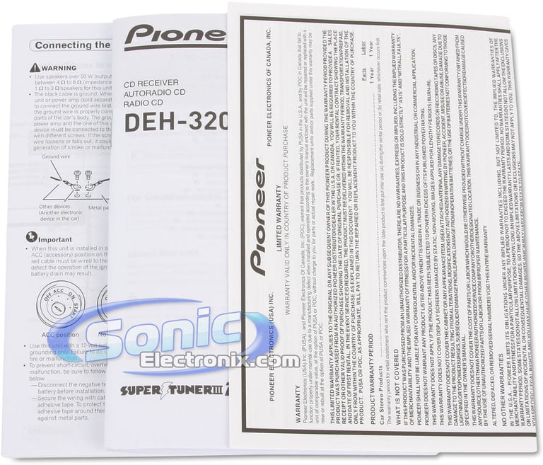 Pioneer DEH-3200UB Image 7