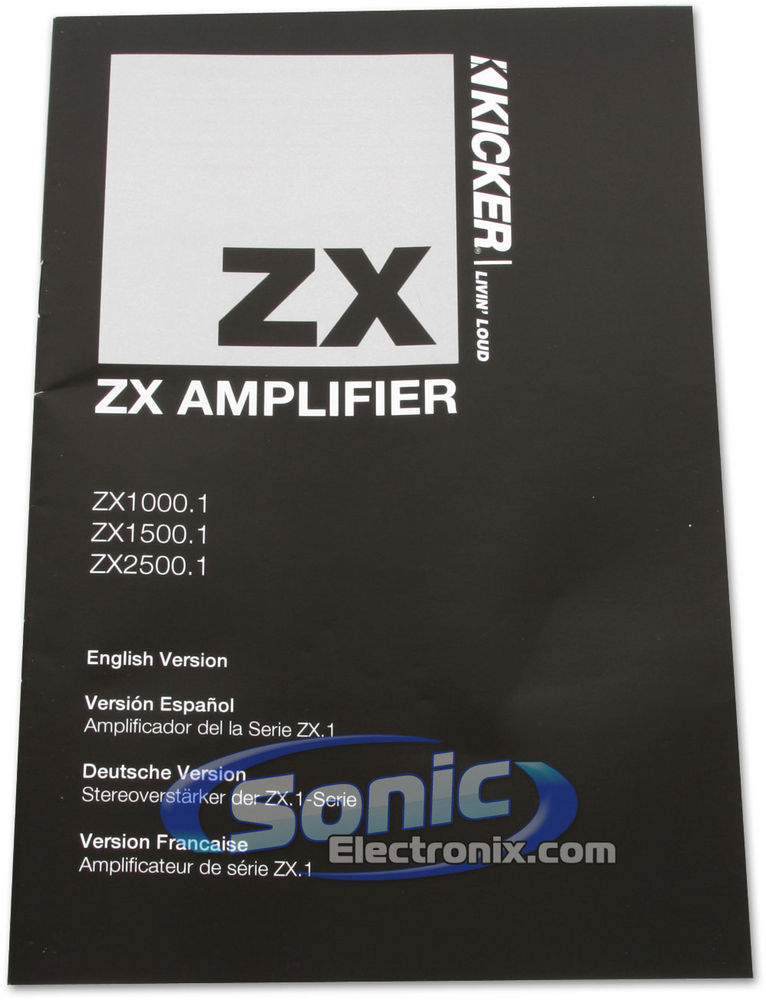 Kicker ZX1000.1 (10ZX1000.1) Image 9