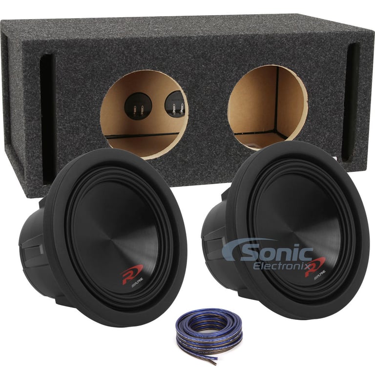 Alpine 700 Watt RMS Dual 8" Ported Bass Package (SWR-8D2) Image 1