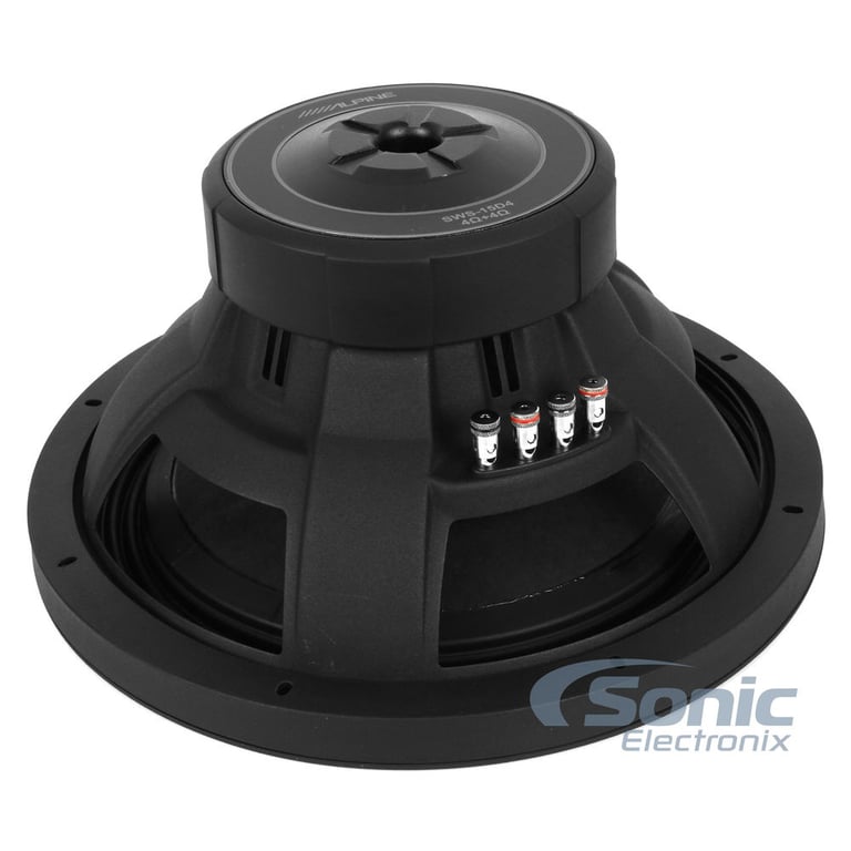 Alpine Type-S SWS-15D4 + Sealed Enclosure & Speaker Wire Image 4