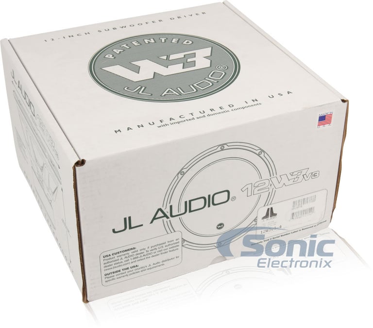JL Audio 12" W3v3 Series Subwoofer + FREE Ported Enclosure + Wire (12W3v3-4) Image 6
