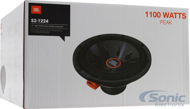 (2) 1100W JBL S2-1224 12" Subwoofers + ZA2-1000.1D 1000W RMS Amplifier Image 6