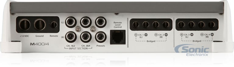 JL Audio 4-Channel Marine Amplifier with Bluetooth Receiver and Control Knob Image 4