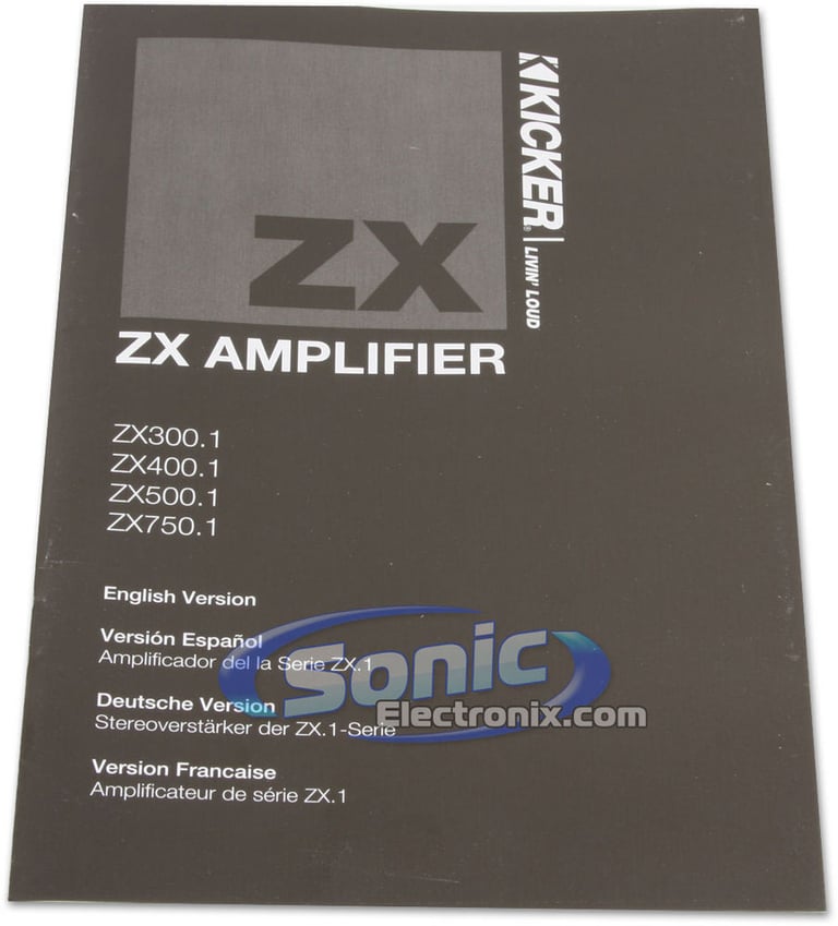 Kicker ZX400.1 (10ZX400.1) Open Box Image 7