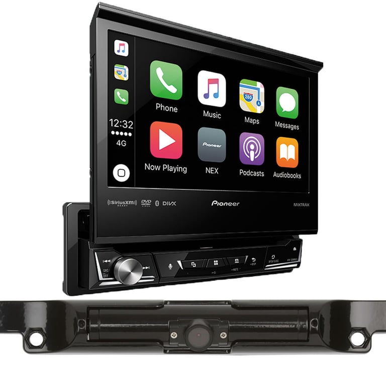 Pioneer AVH-3300NEX Android Auto/Apple CarPlay Stereo w/ License Plate Mount Backup Camera Image 1