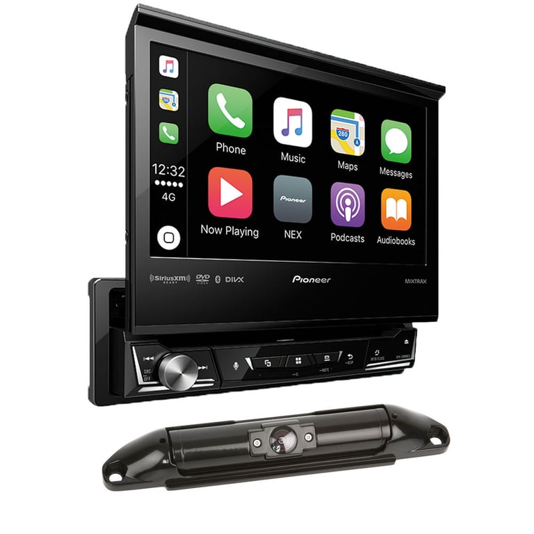 Pioneer AVH-3300NEX Android Auto/Apple CarPlay Stereo w/ License Plate Mount Backup Camera Image 1