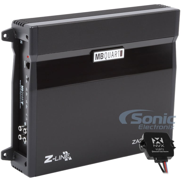 MB Quart ZA2-1000.1D w/ Universal Bluetooth Receiver Image 1