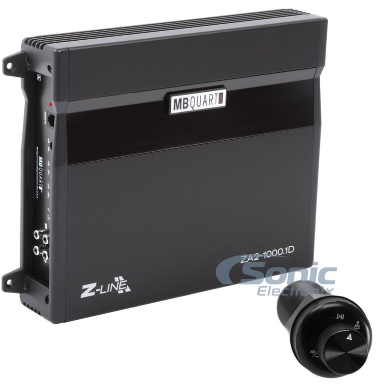 MB Quart ZA2-1000.1D w/ Universal Bluetooth Controller Knob Image 1