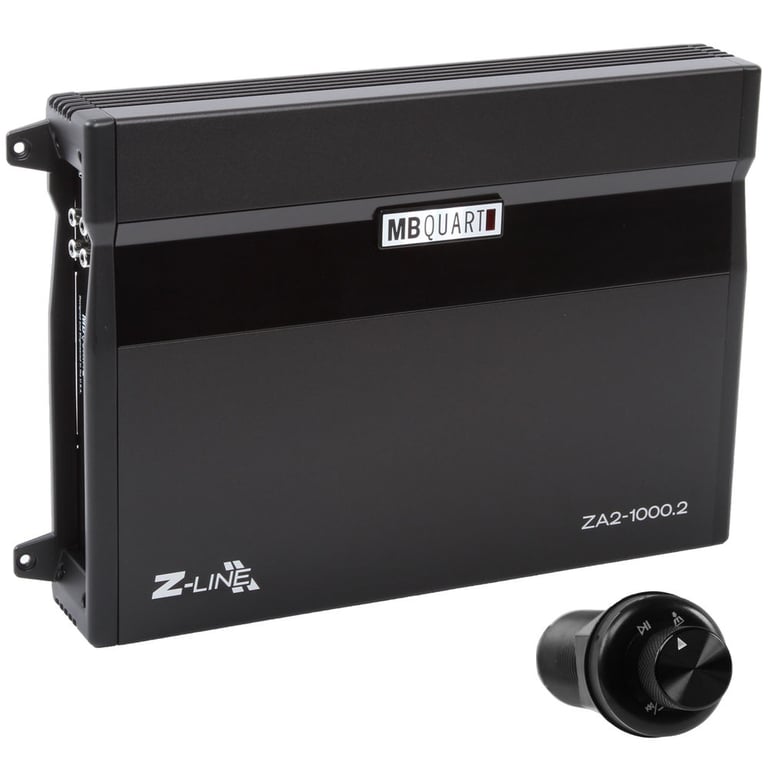 MB Quart ZA2-1000.2 1000W Amp + NVX Universal Bluetooth Controller Knob Image 1