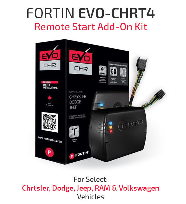 Remote Start System For 2008-up Chrysler, Dodge, Jeep, and Ram (Fortin EVO-CHRT4) Image 1