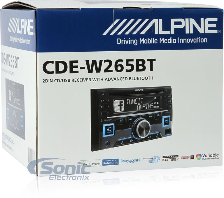 Alpine CDE-W265BT Stereo Installation Package for 2010-15 Chevy Camaro Image 8