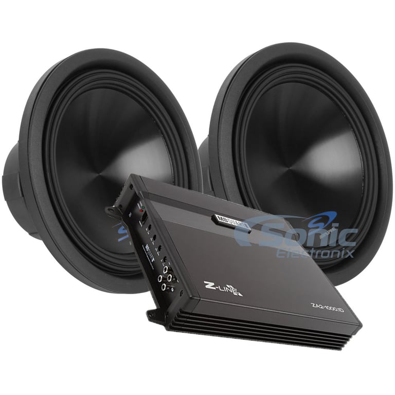 2 Alpine Type-S SWS-12D4 12" 1000w Bass Package with MB Quart ZA2-1000.1D Amp Image 1