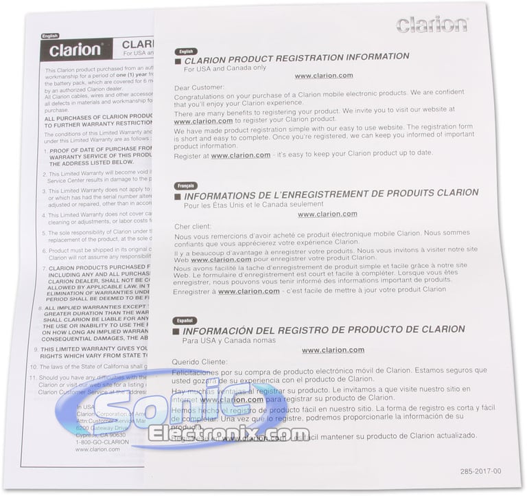 Clarion SRQ1331R Image 9