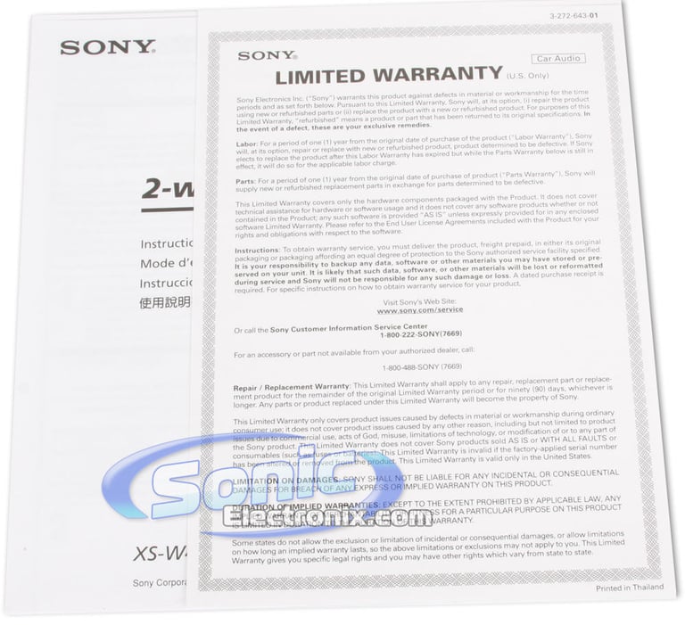 Sony XS-W4121  Image 8